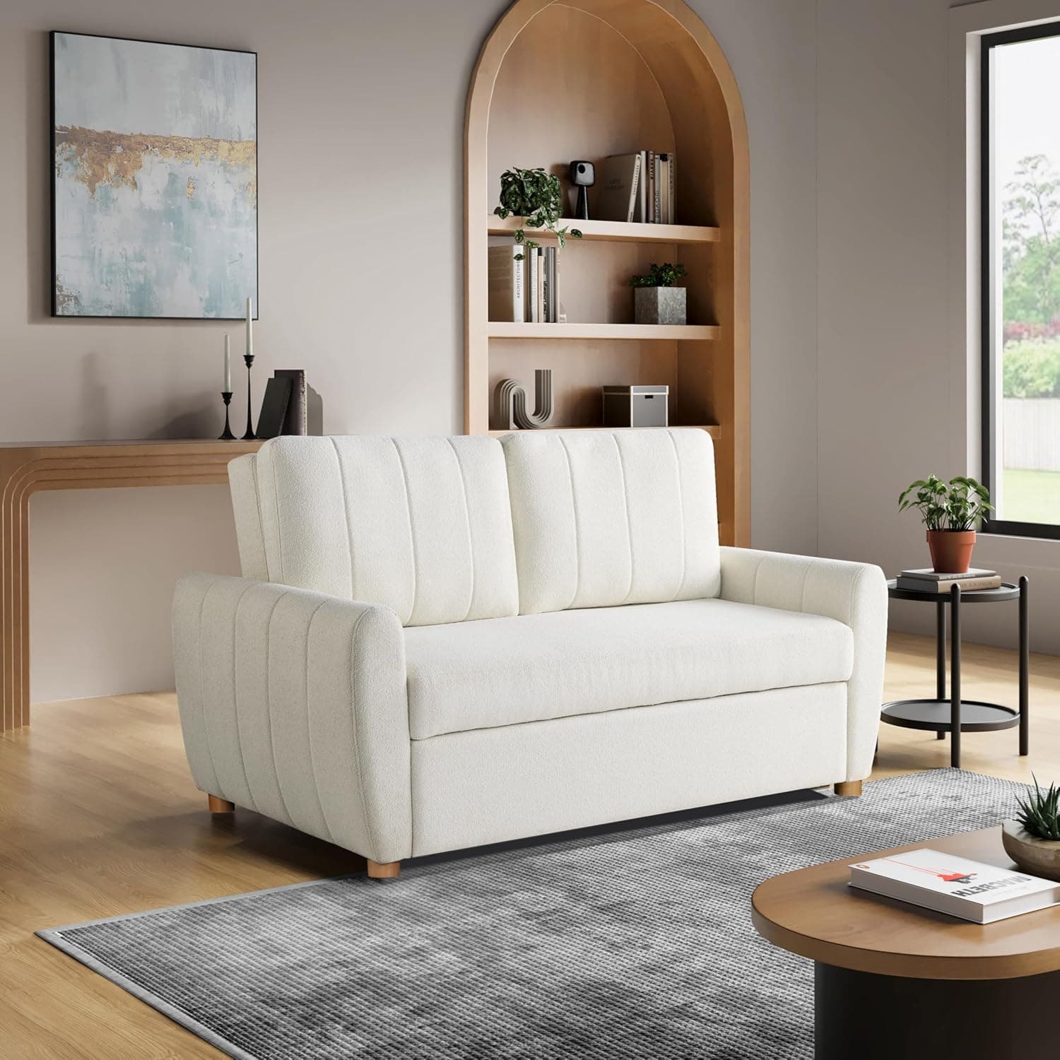 Serta Galway Convertible Sleeper Loveseat - Dreamcoil Comfort