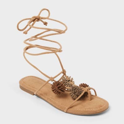 Women's Dawn Sandals with Memory Foam Insole - Universal Thread™ Taupe 11