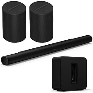 Sonos Arc Soundbar + Sub + 2 Era 100 Speakers: Surround Sound Setup