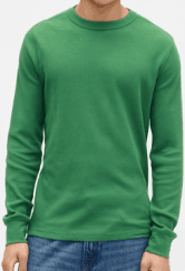 Gap Factory Waffle-Knit Crewneck T-Shirt for Men
