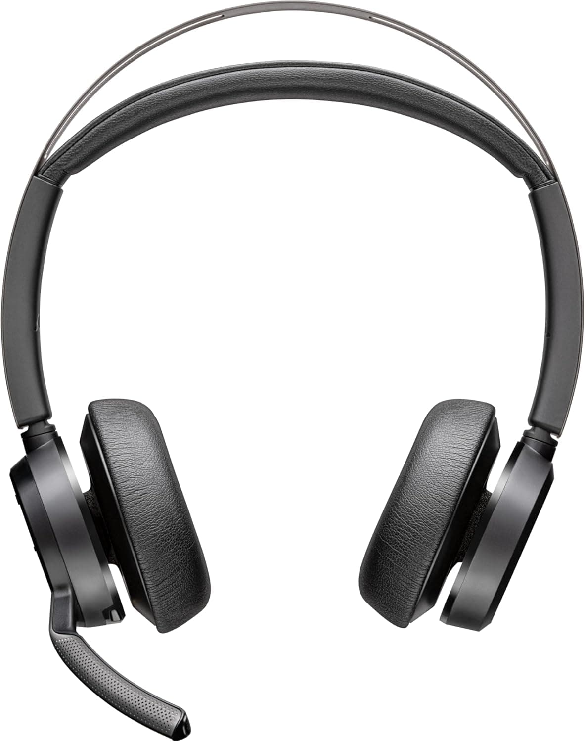 Poly Voyager Focus 2 UC Bluetooth Headphones with Mic & Charging Stand - ANC - Connect to PC or Mobile via Bluetooth - Microsoft Teams Certified - Includes BT700 USB-C to USB-A Adapter, Travel Case