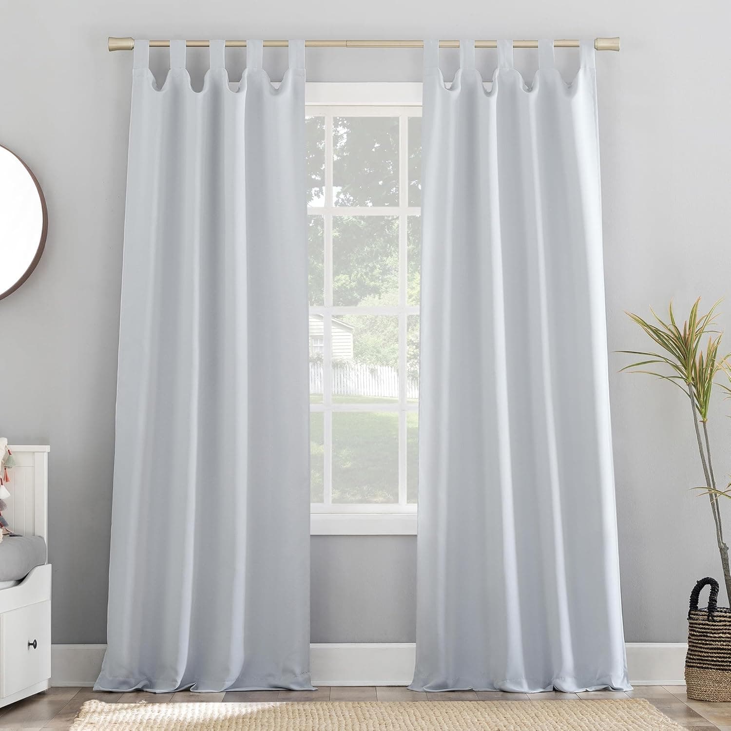 Effortless Blackout Curtains: Dove White Elegance