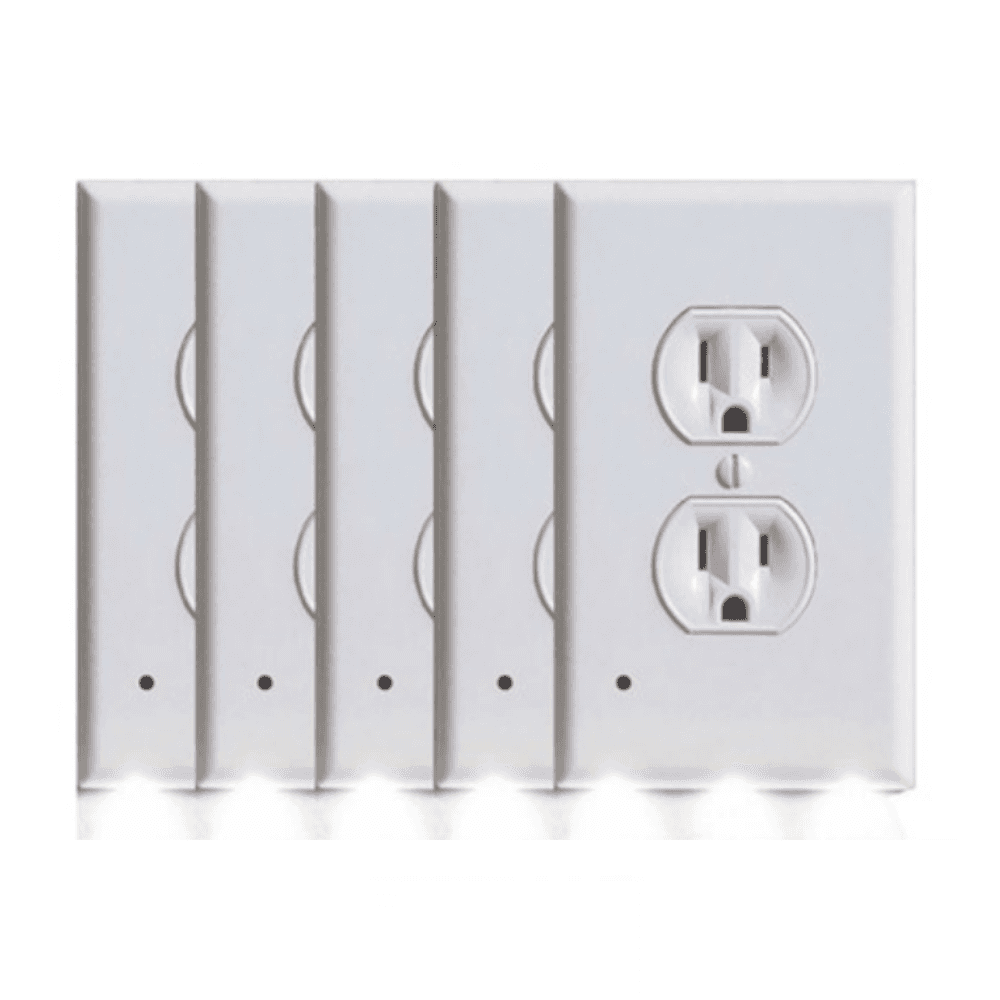 Outlet Covers with LED Night Light 5-Pack - 76% Off