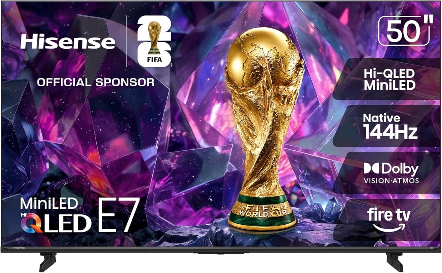 Hisense 50" 4K Smart TV: Cinema-Grade Picture, Dolby Atmos