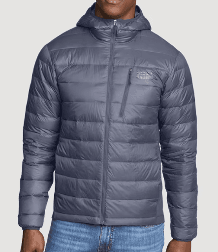 Eddie Bauer Men's Down Puffer Hooded Jacket Eddie Bauer