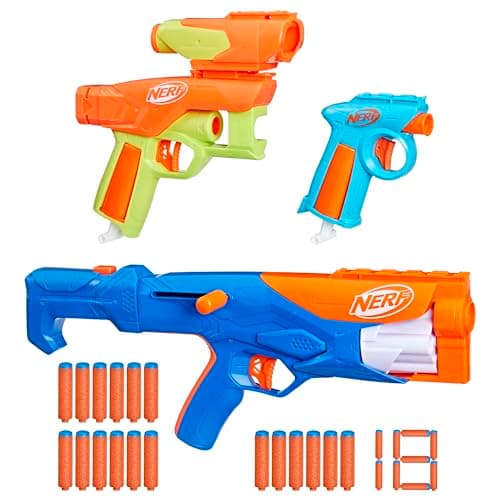Nerf N Series Gear Up Pack: 3 Blasters, 18 Darts, Outdoor Fun