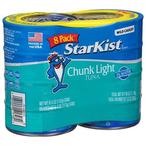 Enjoy 30% Off 8-Pack StarKist Chunk Light Tuna Cans