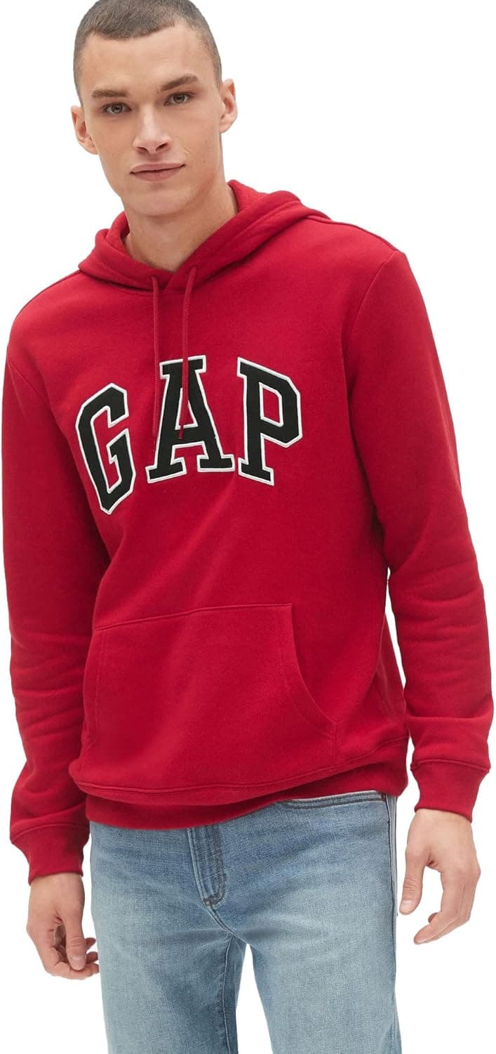 Save 50% on GAP Men's Crimson Red Fleece Hoodie