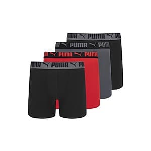 Puma Men's 5-Pack Performance Boxer Briefs from $17 with Free Shipping