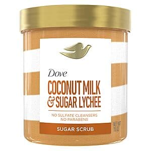 Dove Sugar Body Scrub - Coconut Milk & Sugar Lychee