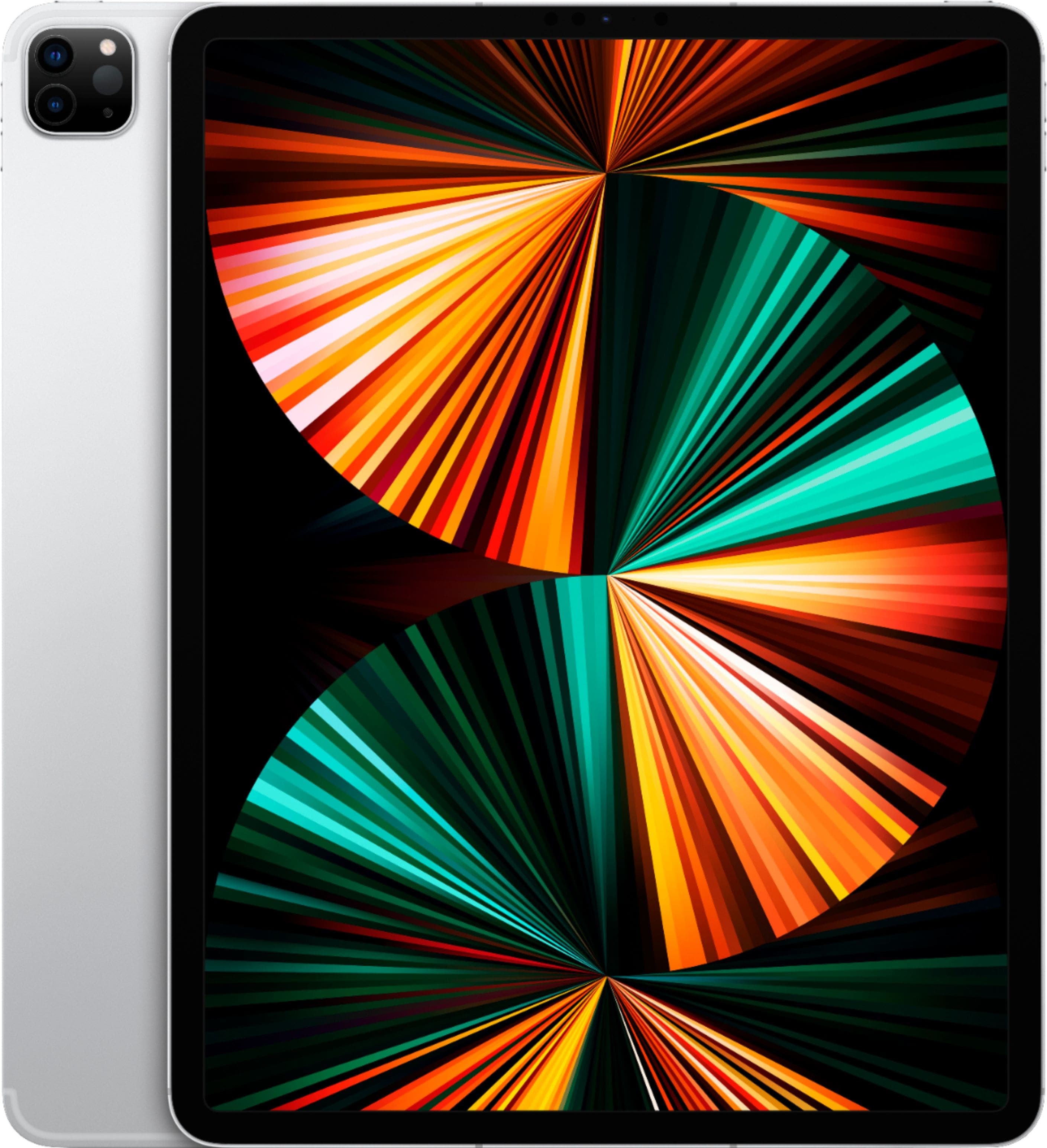 Apple - Geek Squad Certified Refurbished 12.9-Inch iPad Pro with Wi-Fi + Cellular - 1TB (Unlocked) - Silver