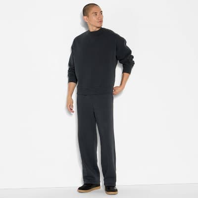 Men's Fleece Crewneck Sweatshirt - Original Use™ Hematite L