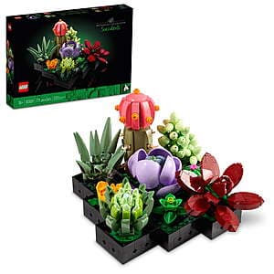 LEGO Botanical Succulents Plant Building Kit - $25 with Free Pickup