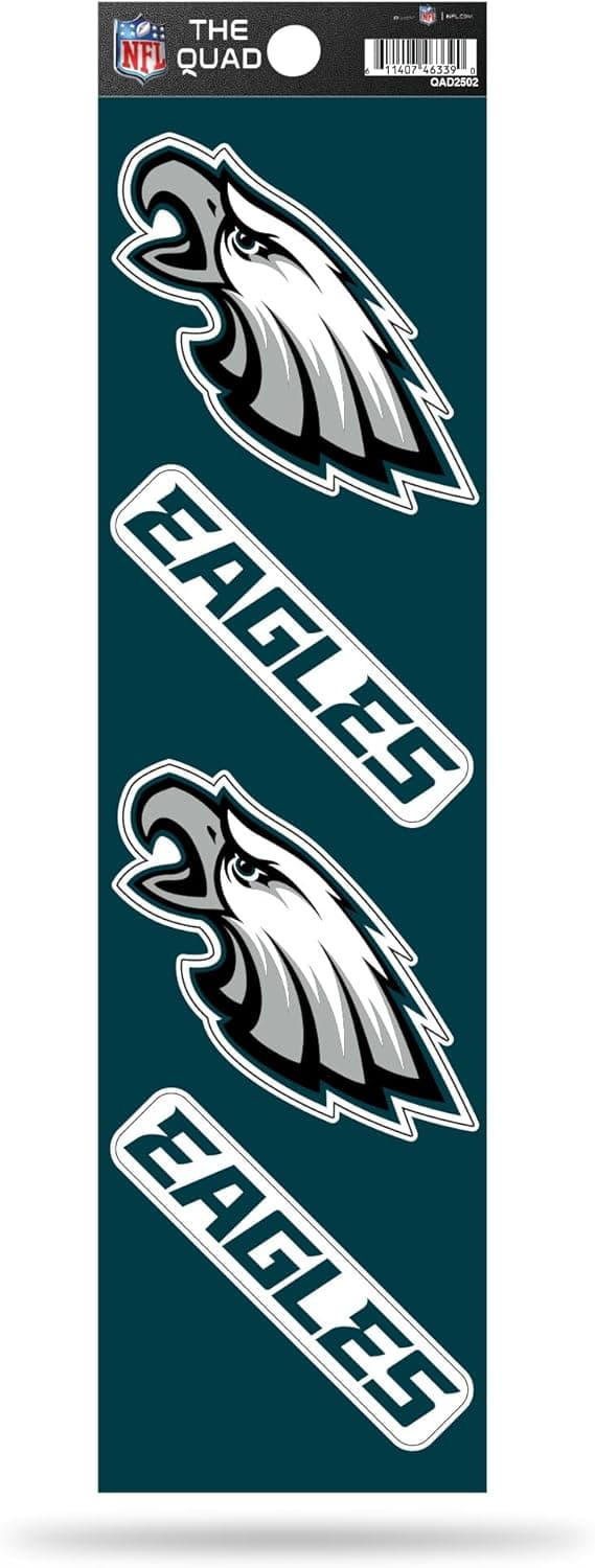 Save on Philadelphia Eagles Quad Decal from Rico Industries