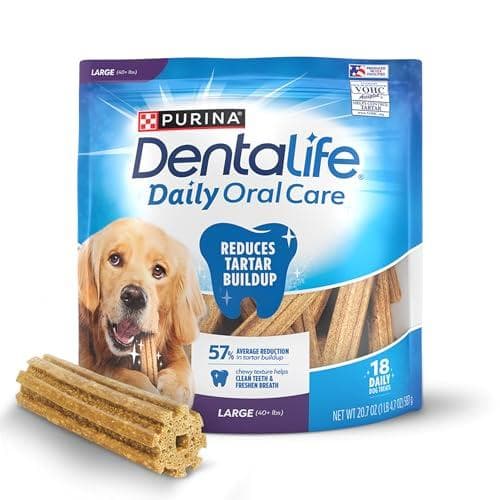 18-count Purina DentaLife Large Dog Dental Chews Amazon