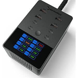 SABRENT 8-Port Charging Station - Up to 252W USB-A & USB-C