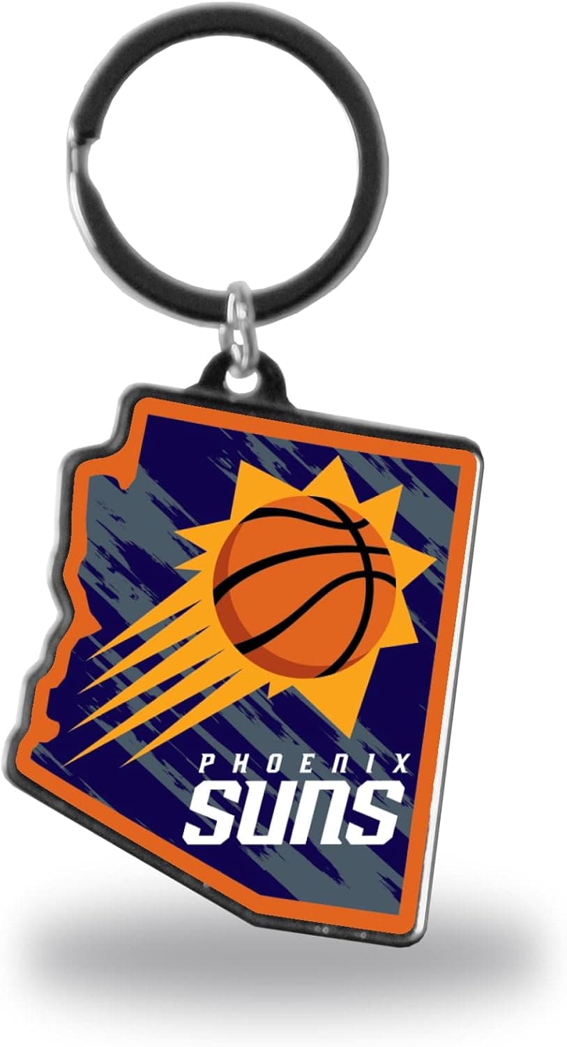 Phoenix Suns State Shape Keychain: Officially Licensed NBA Gear