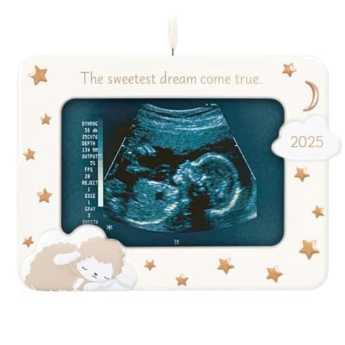 Hallmark Keepsake Christmas Ornament 2025, Sweetest Dream Come True 2025 Photo Frame, Porcelain, New Baby Gifts