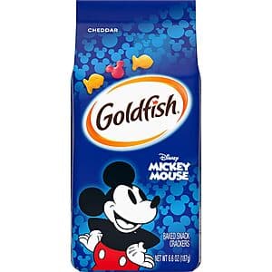 Cheesy Goldfish Crackers: Disney Mickey Mouse Baked Cheddar, $1.90 with Subscribe & Save