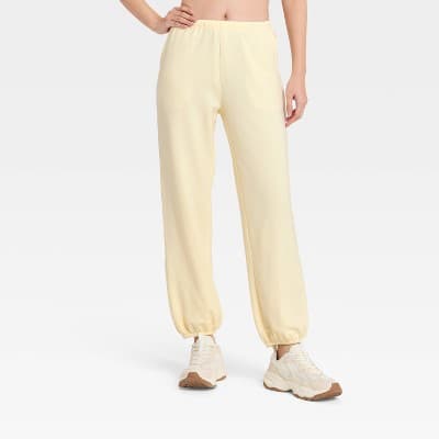 Women's Modal Jogger Sweatpants - All In Motion™ Light Yellow XL