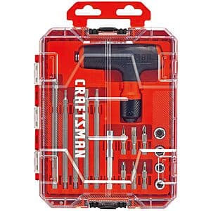 Powerful 20-Piece Craftsman Ratcheting T-Handle Set for $21.60