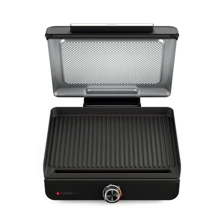 Ninja Sizzle 4-6 Serving Indoor Electric Grill w/ Nonstick Grill Plate, Edge-to-Edge Heating, GR100