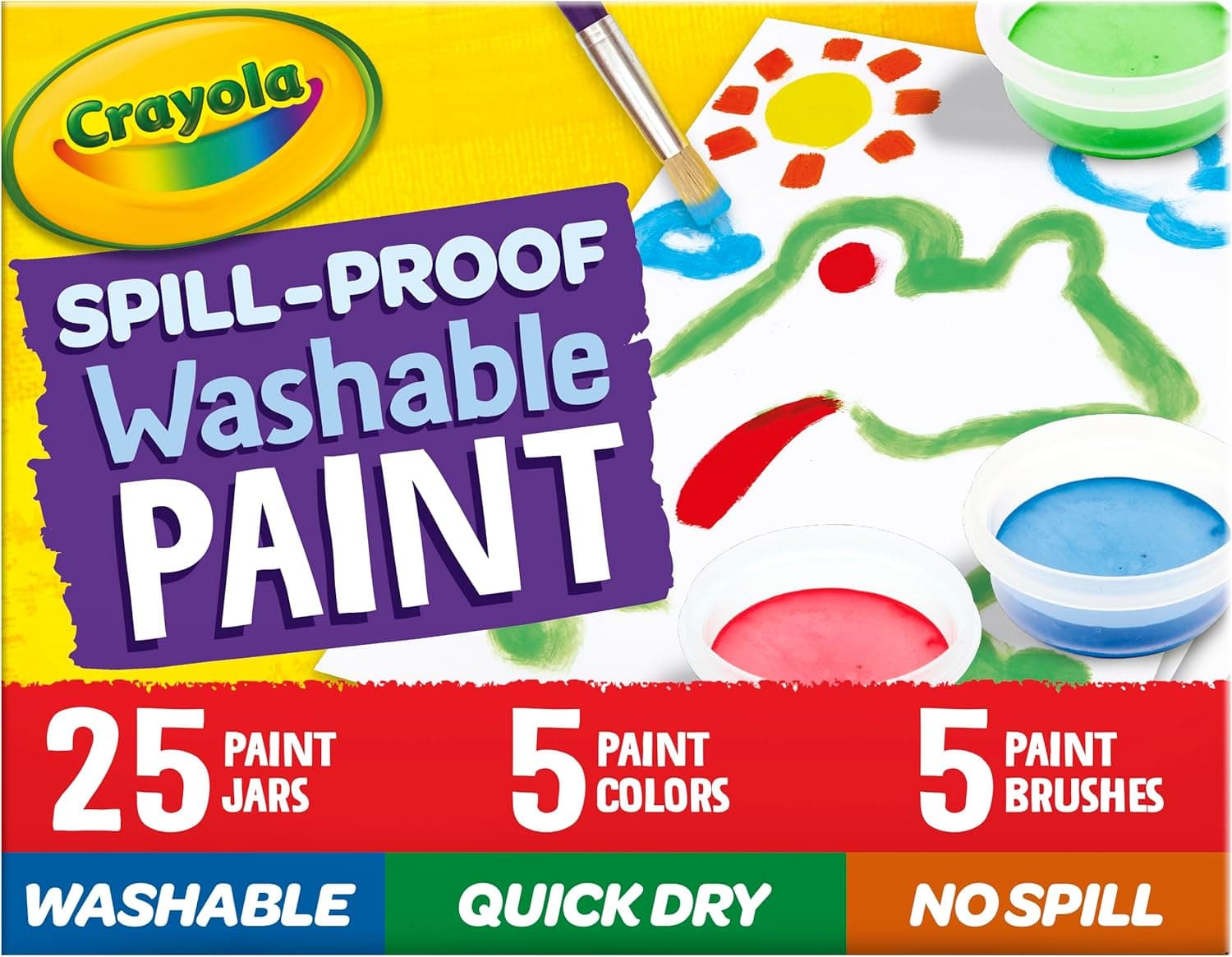 Unleash Creativity with Crayola's Spill-Proof Paint Set