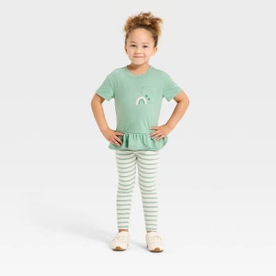 Toddler Girls' Luck Follows Me T-Shirt and Pants Set - Cat & Jack™ 3T