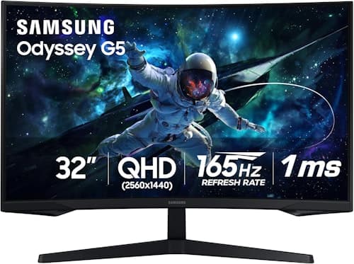 Samsung 32" 1440p HDR 165Hz FreeSync Curved LED Monitor