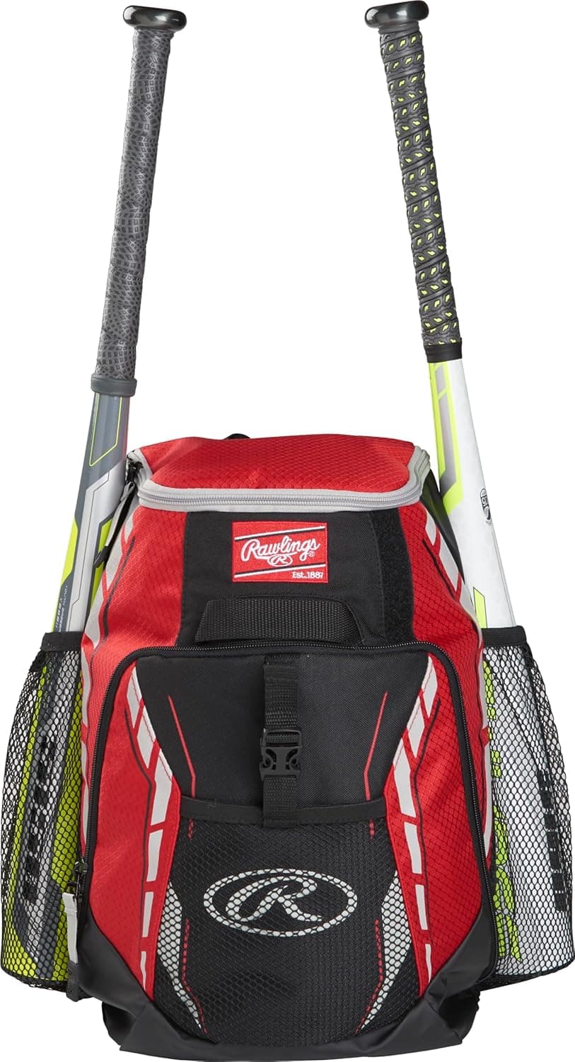 Rawlings R400 Backpack Equipment Bag - Scarlet