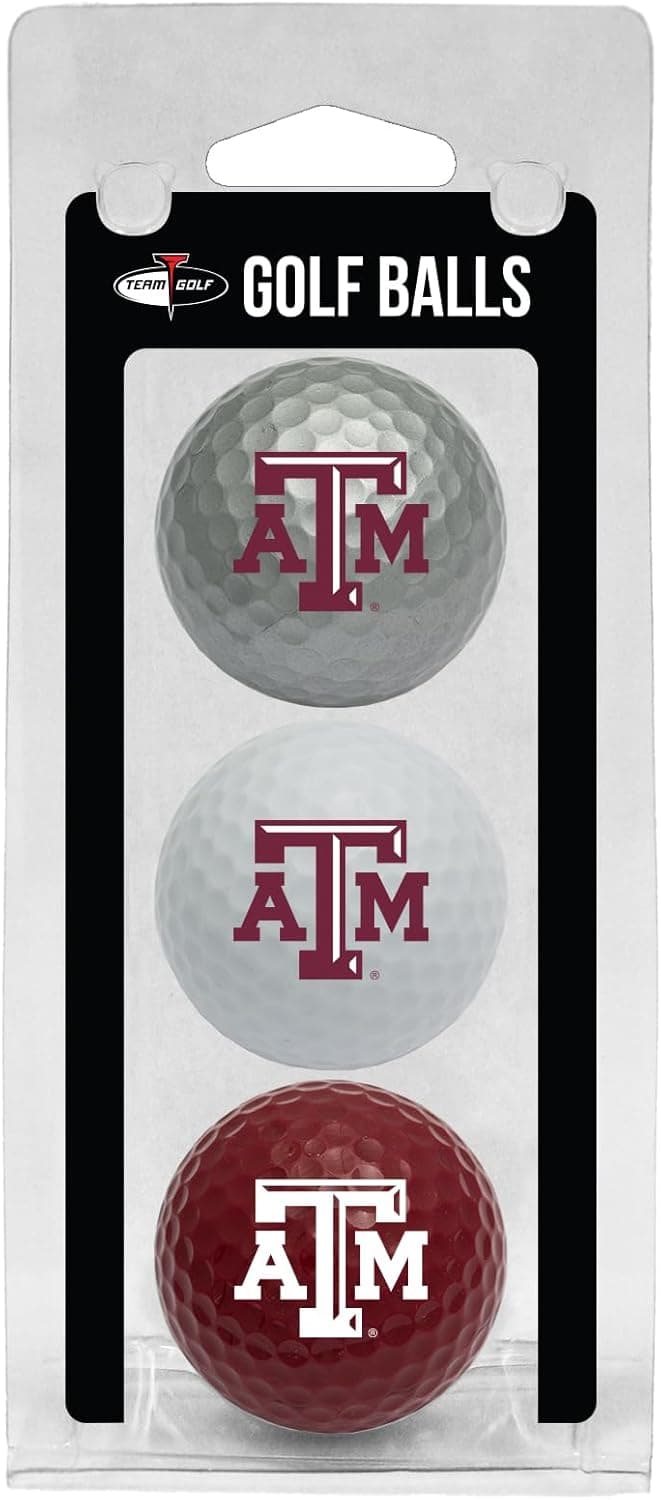 Get the Team Golf NCAA Texas A&M Aggies 3-Pack Golf Balls