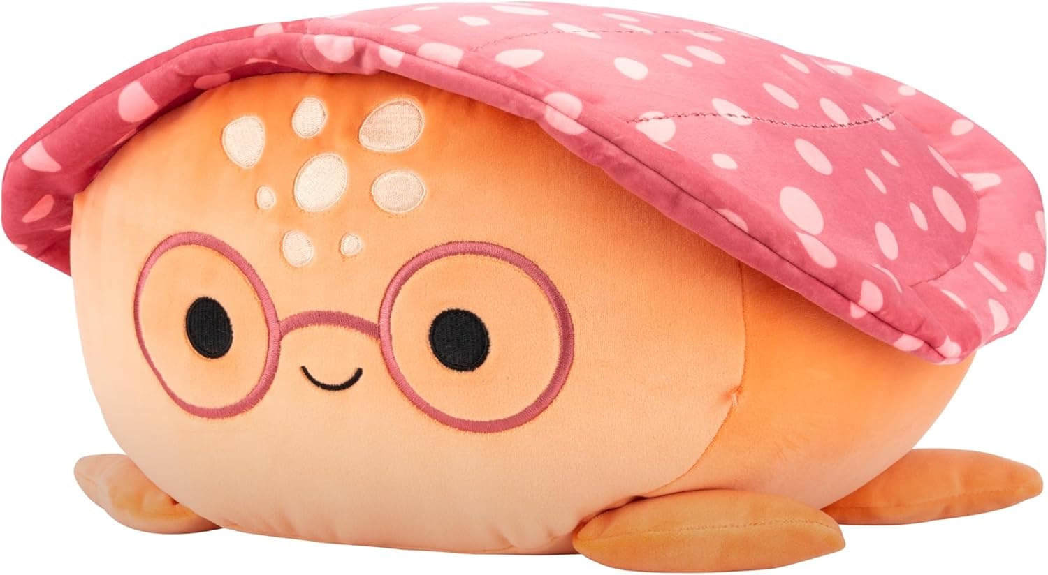 Squishmallows Caine The Orange Turtle Plush with Glasses