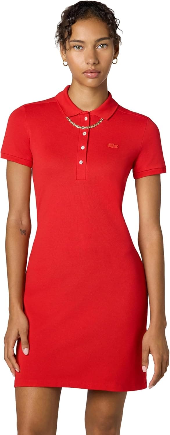 Lacoste Women's Slim Fit Stretch Polo Dress - 50% Off
