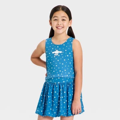 Girls' Sanrio Cinnamoroll Active Tank Top - Blue XXL