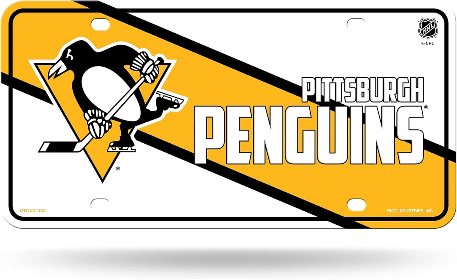 Vintage-Inspired NHL Pittsburgh Penguins Metal Sign