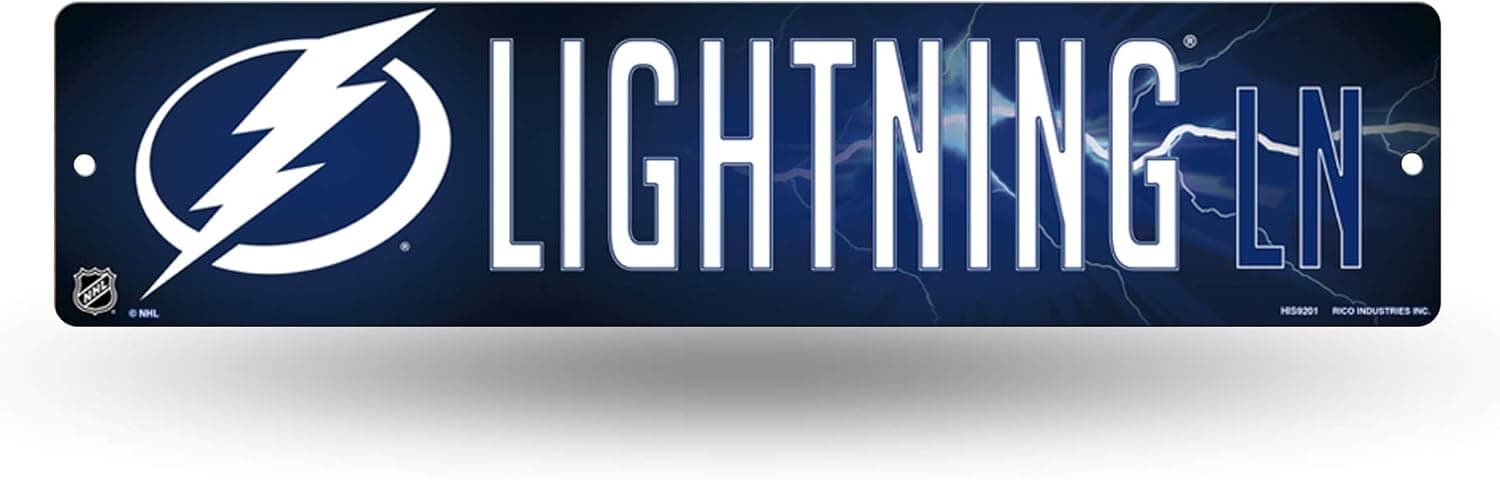 Rico Industries Plastic Street Sign - Tampa Bay Lightning