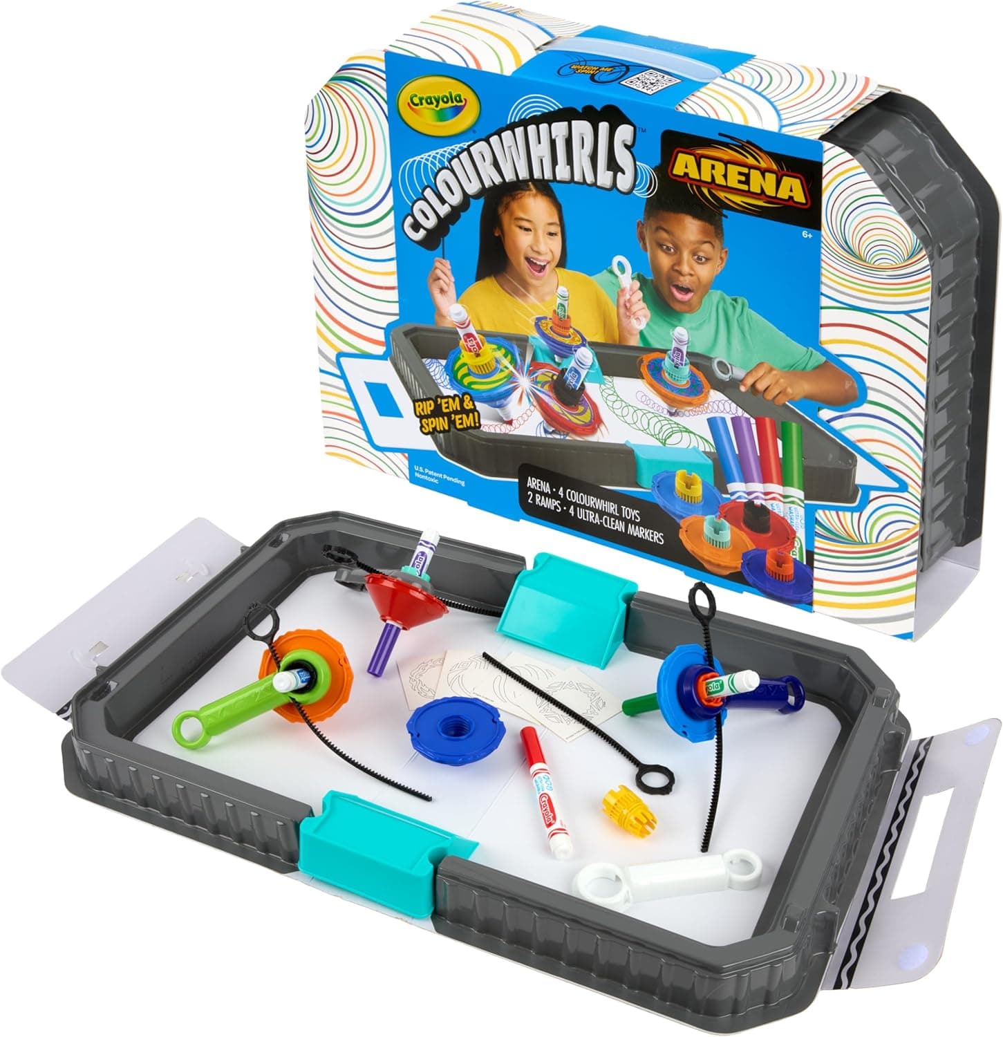 Crayola Colourwhirls Battle Arena: Spin Art Toy for Kids