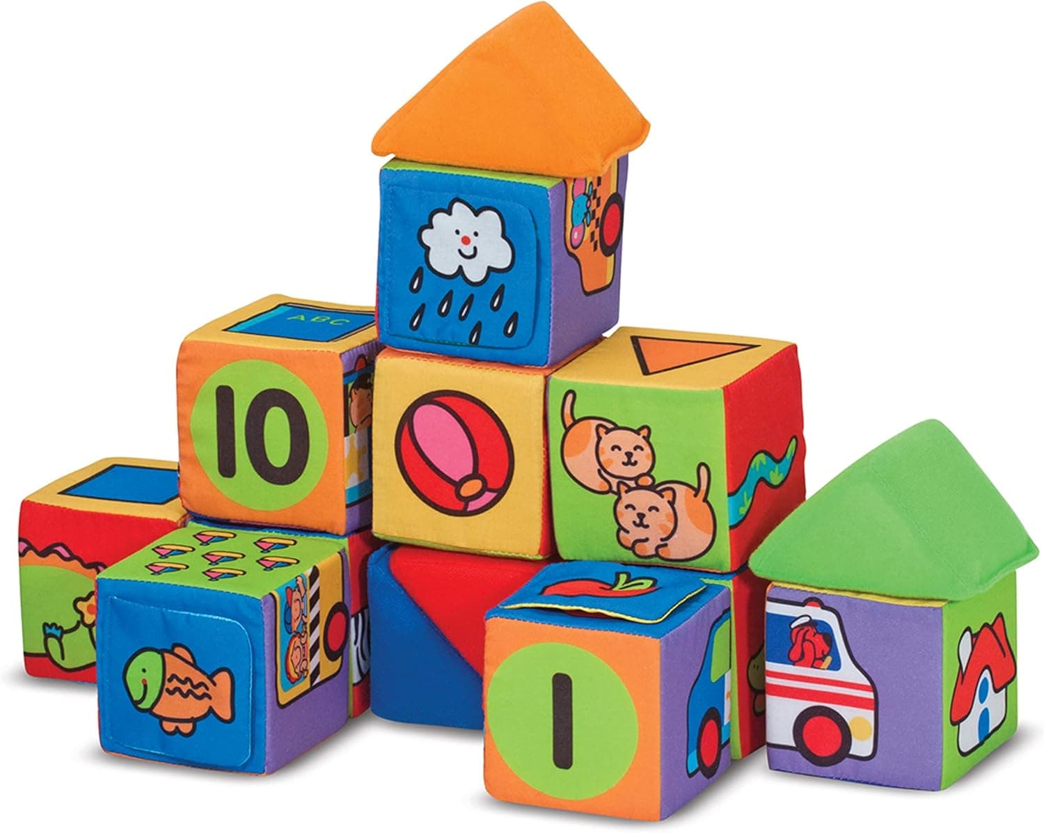 Melissa & Doug Soft Blocks Set - Build & Match Fun