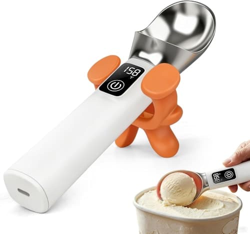 Effortlessly Scoop Frozen Treats with This Heated Ice Cream Scoop