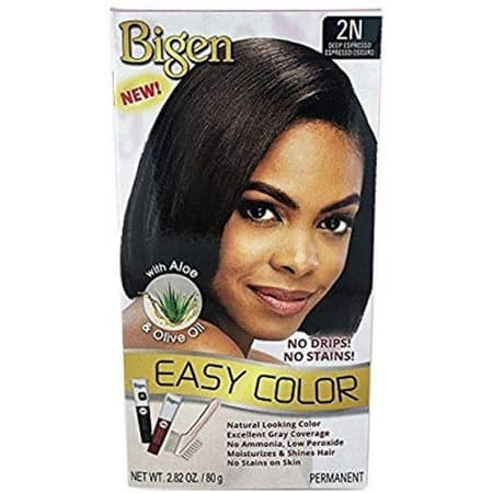 Bigen Easy Permanent Hair Dye with Aloe and Olive Oil, Deep Espresso, 2.82 oz., Female