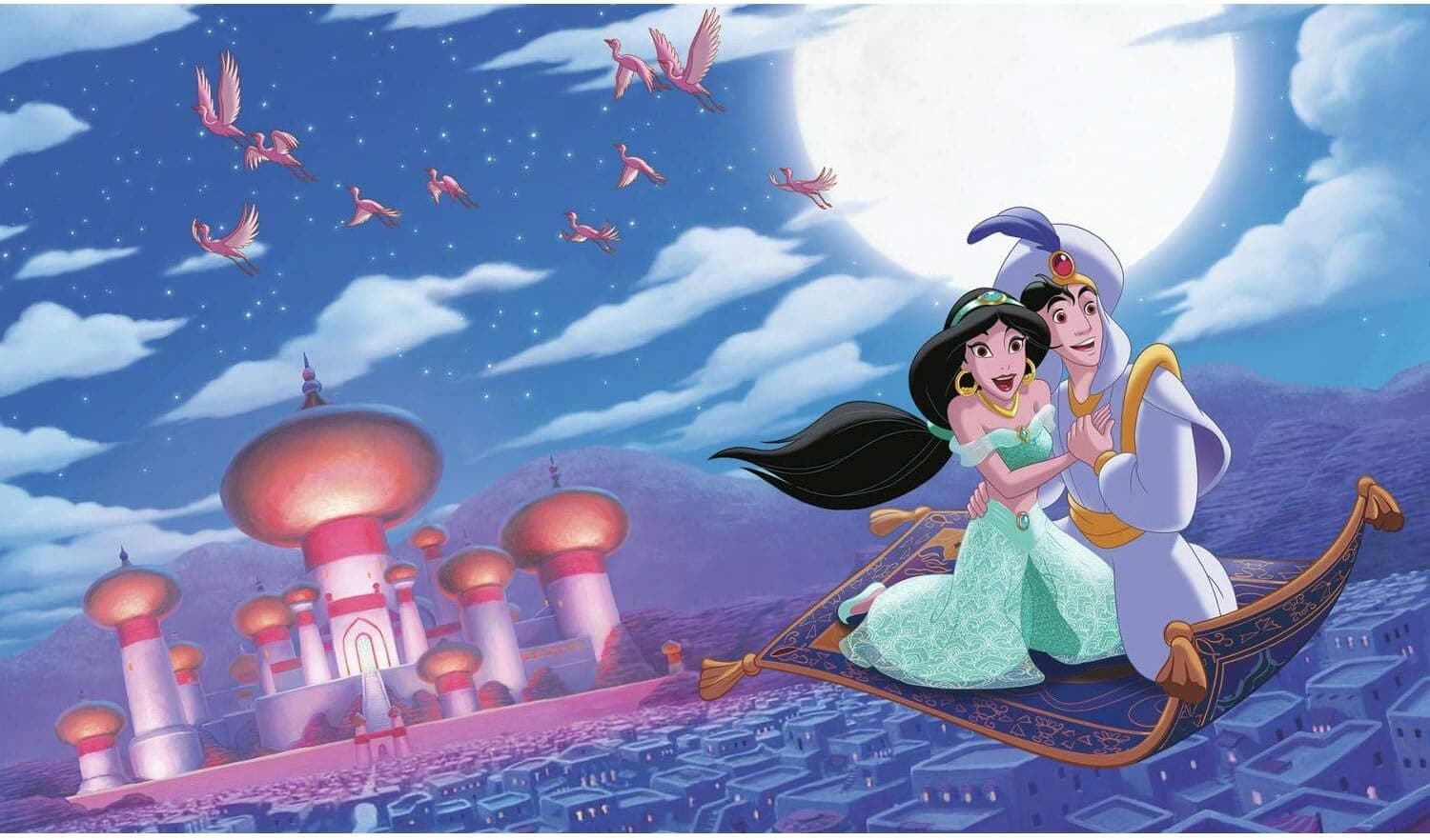 Disney Princess Aladdin 'A Whole New World' Peel and Stick Wall Mural by RoomMates,JL1371M