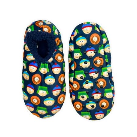 South Park Men's Fuzzy Babba Slipper Socks, 1-Pack, Sizes M/L & L/XL