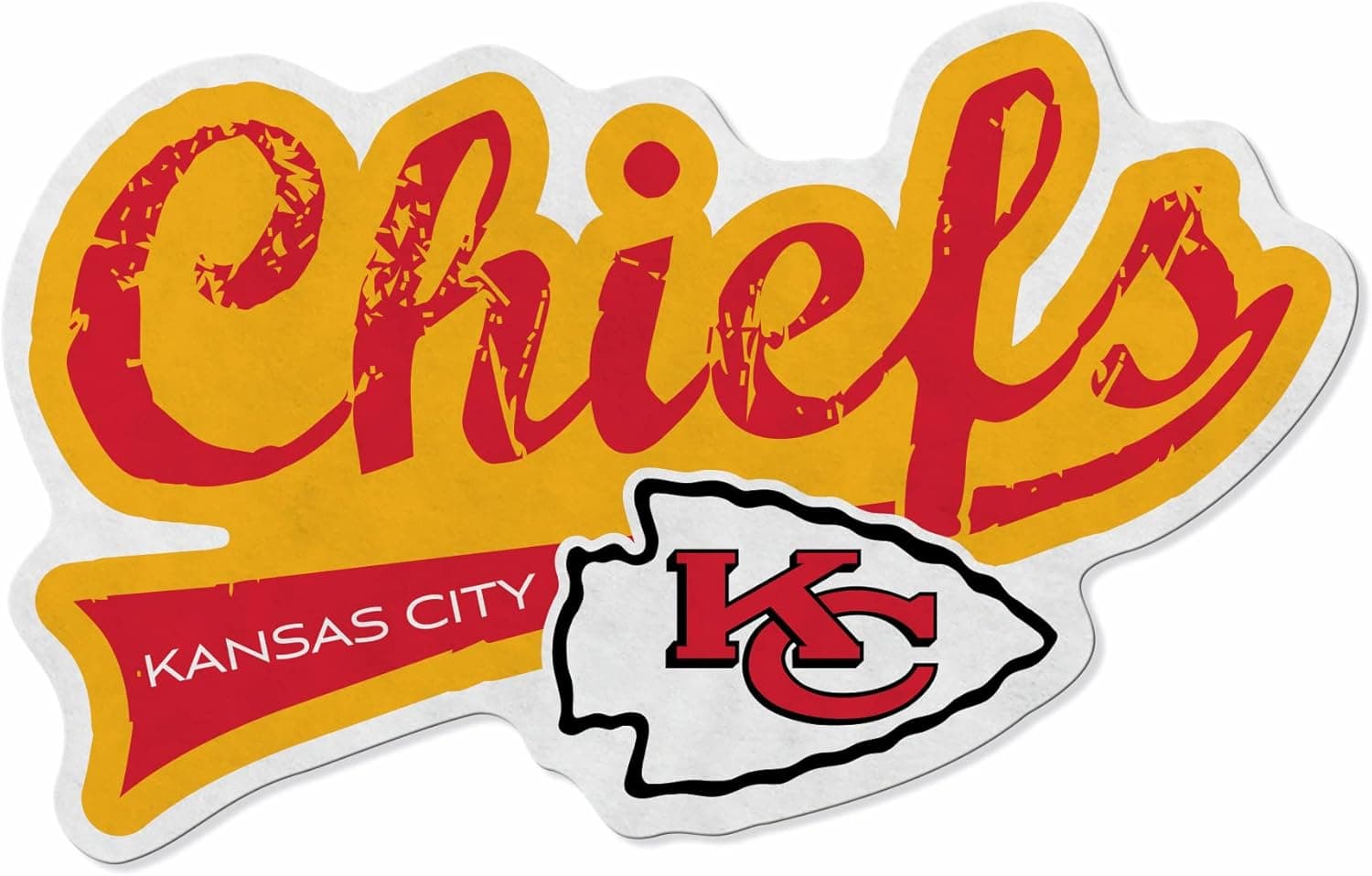 Distressed NFL Chiefs Pennant - Cozy Home Decor