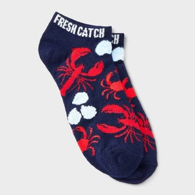 Women's Fresh Catch Low Cut Socks - Navy Blue 4-10