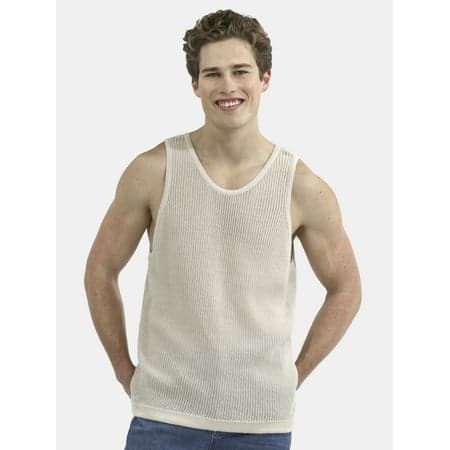 No Boundaries Mesh Stitch Sweater Tank Top, Men's and Big Men's