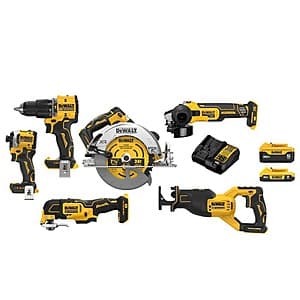 Save on DEWALT 20V MAX Combo Kit with Batteries and Charger