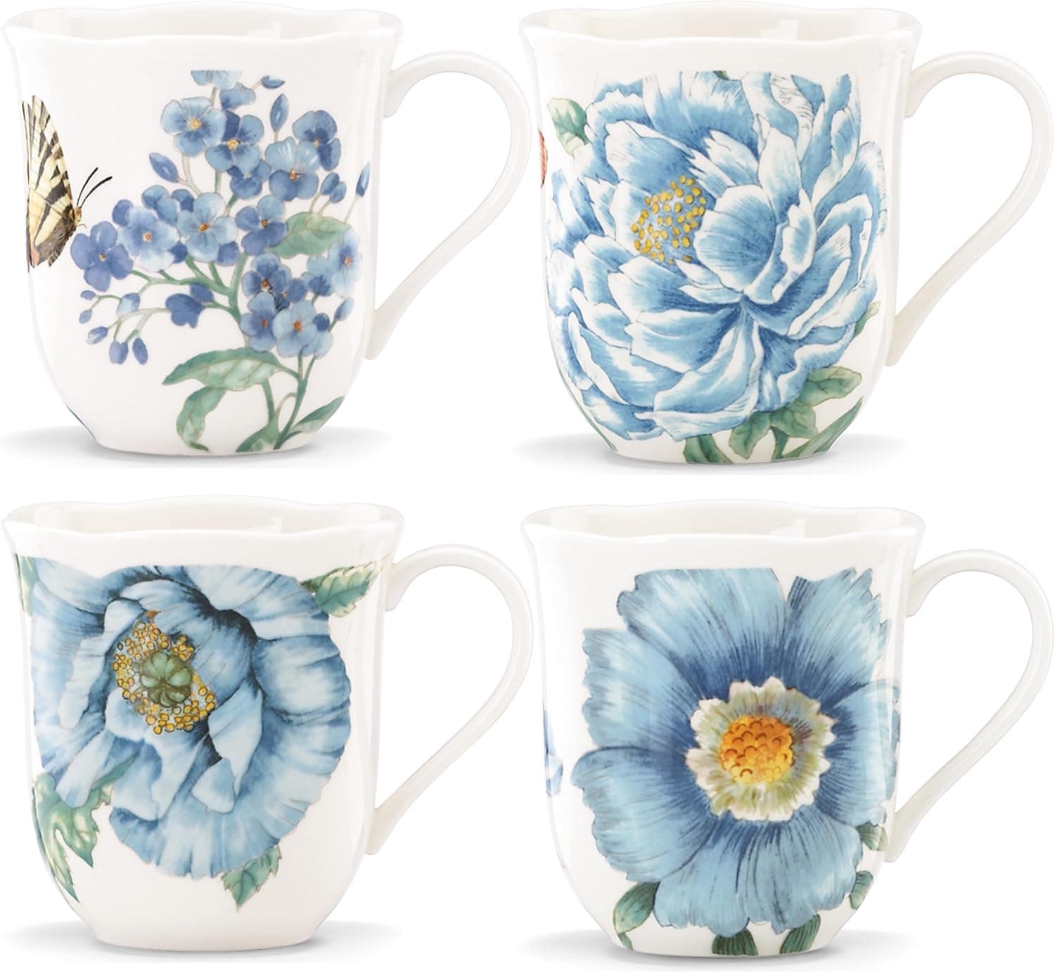 Enjoy Butterfly Meadow Blue Mugs at 24% Off