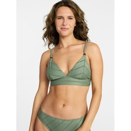 Time and Tru Women's Collections V Neck Bralette Bikini Top, Sizes XS-XL