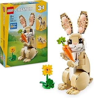 LEGO 31162 Creator Bunny Toy Birthday Present Block Girls Boys Children 8 Years 9 10 Years Old Elementary School Animal Creature