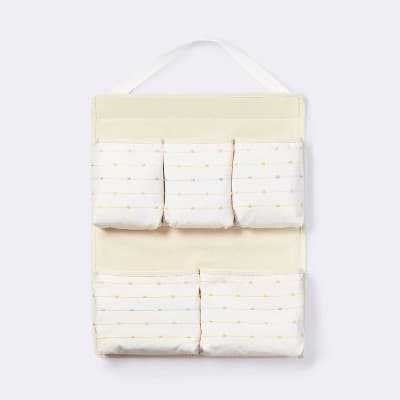 Wall Hanging Storage with Slub Stitching - Cream - Cloud Island™